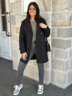 Store Trench Claire Noir Vestes