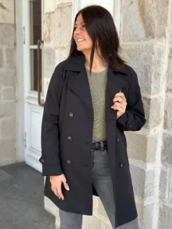 Store Trench Claire Noir Vestes