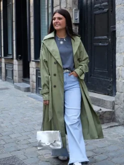 Shop Trench Elise Kaki Vestes