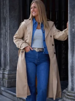 Outlet Trench Elise Taupe Vestes