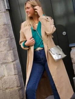 Sale Trench Emeline Camel Vestes