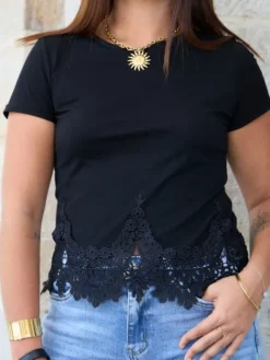 Discount Tshirt Eurydice Noir Tops & Teeshirts