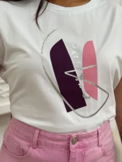 Discount Tshirt Fiona Blanc Tops & Teeshirts