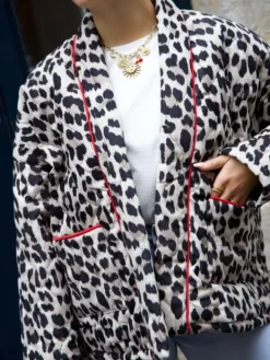 Clearance Veste Ortence Leopard Vestes